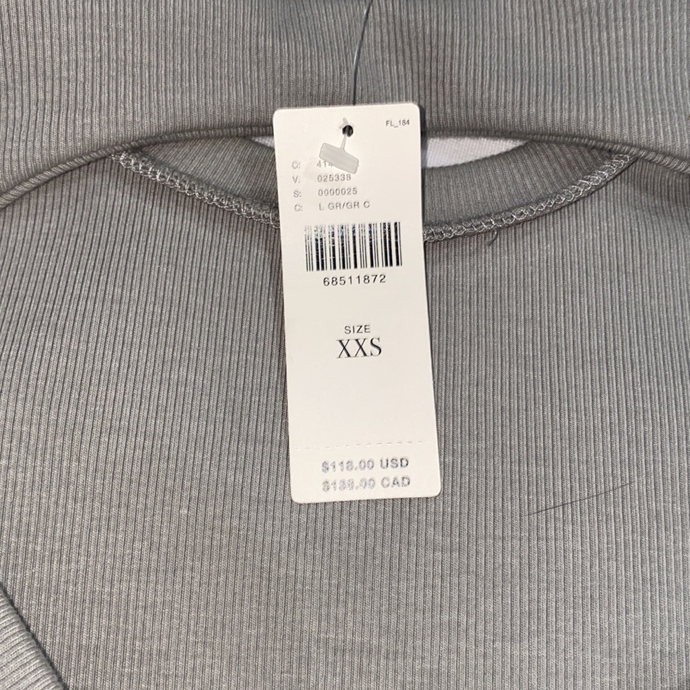 NWT Bordeaux / anthropologie LONG-SLEEVE
TWIST-BACK MINI DRESS in grey - Picture 4 of 4